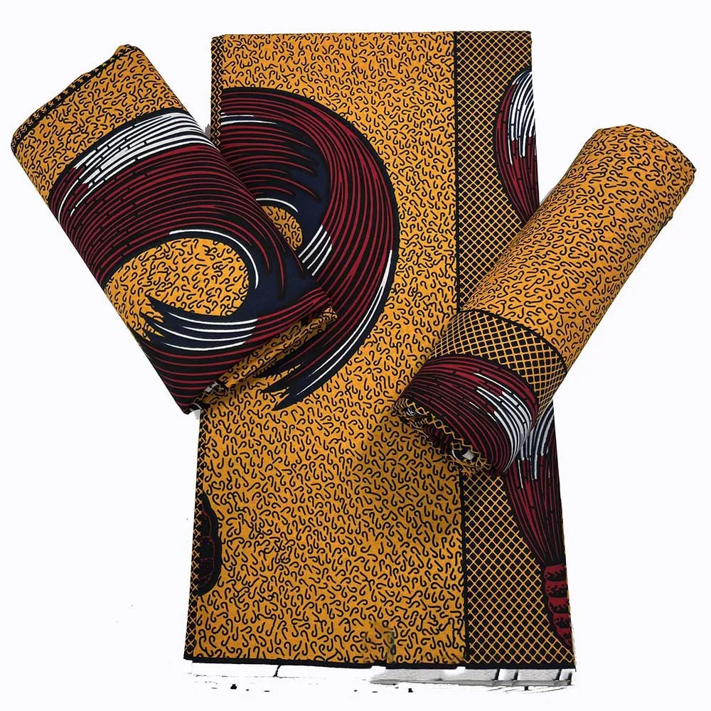 Fashion Design Holland Ankara Wax 100% Cotton African Wax Print Fabric 6 Yards