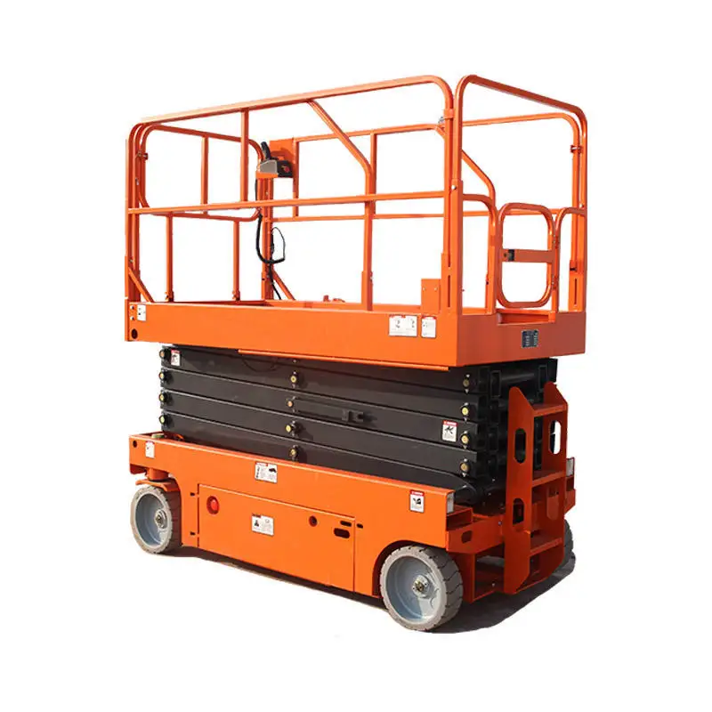Hangcha CE Self Propelled 8m Hydraulic Lifting Tables Automatic Aerial Working Scissor Lifting Mobile Platforms