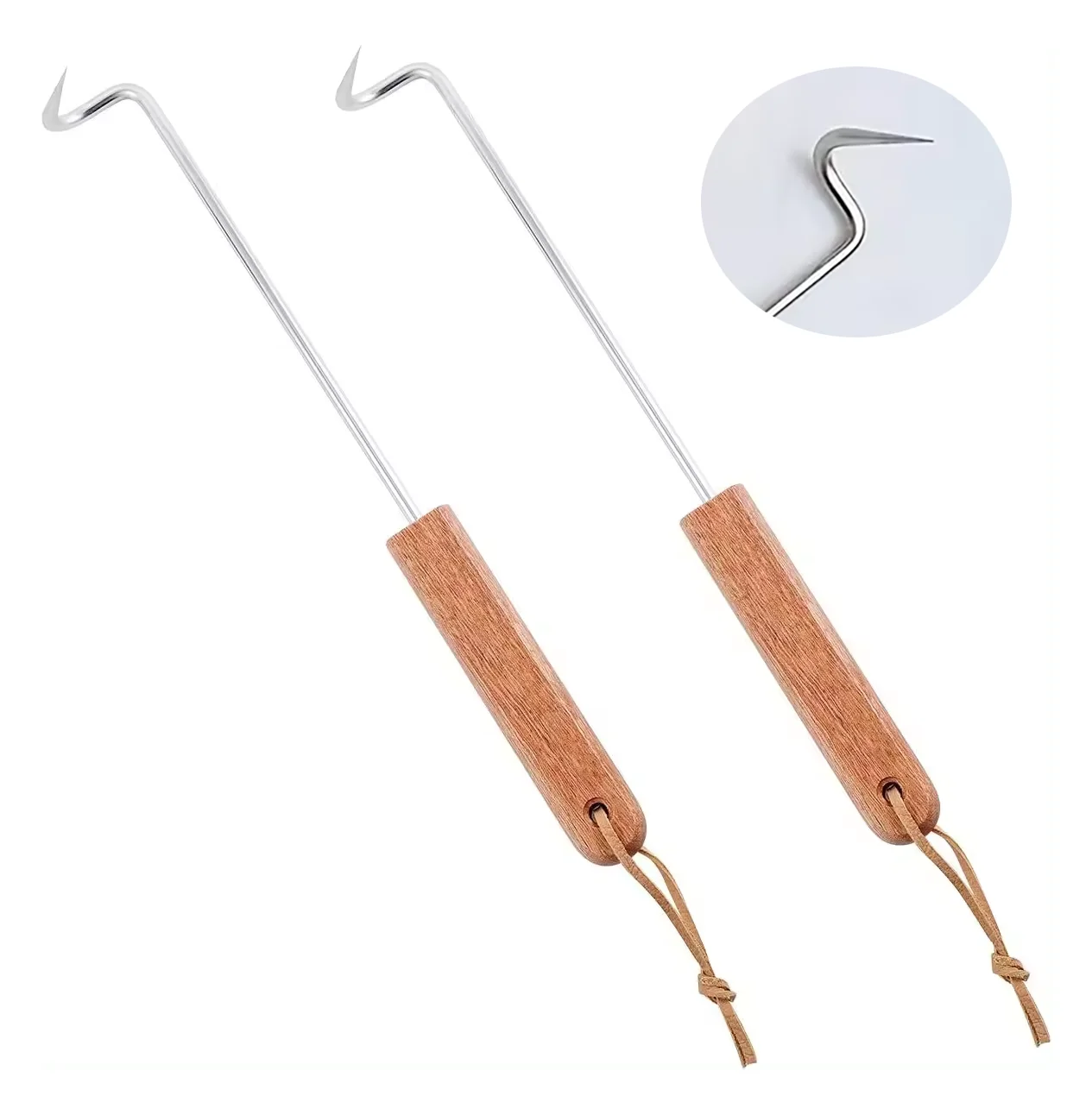 2 шт. 17-дюймовые Ласты с крючками для мяса