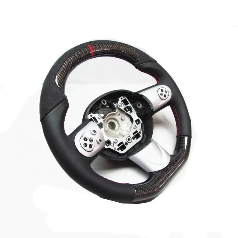 Автомобильное рулевое колесо из углеродного волокна для BMW Mini Cooper S R56 R61 GP Coupe плоское нижнее