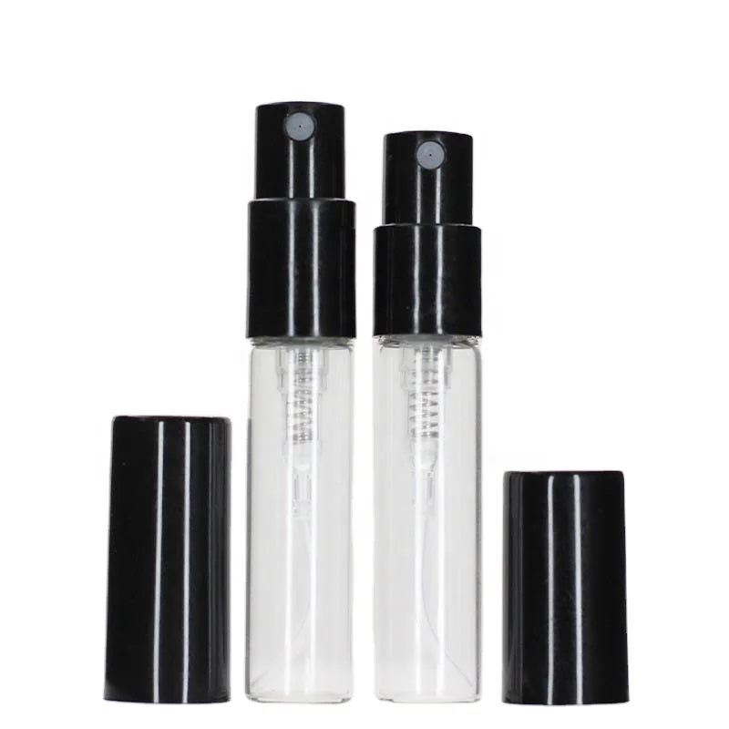 2ml 3ml 5ml Perfume Tester Crimpless Spray Perfume Sample Bottles Sample Use Clear Glass Perfume Spray Pump Atomizer Bottles