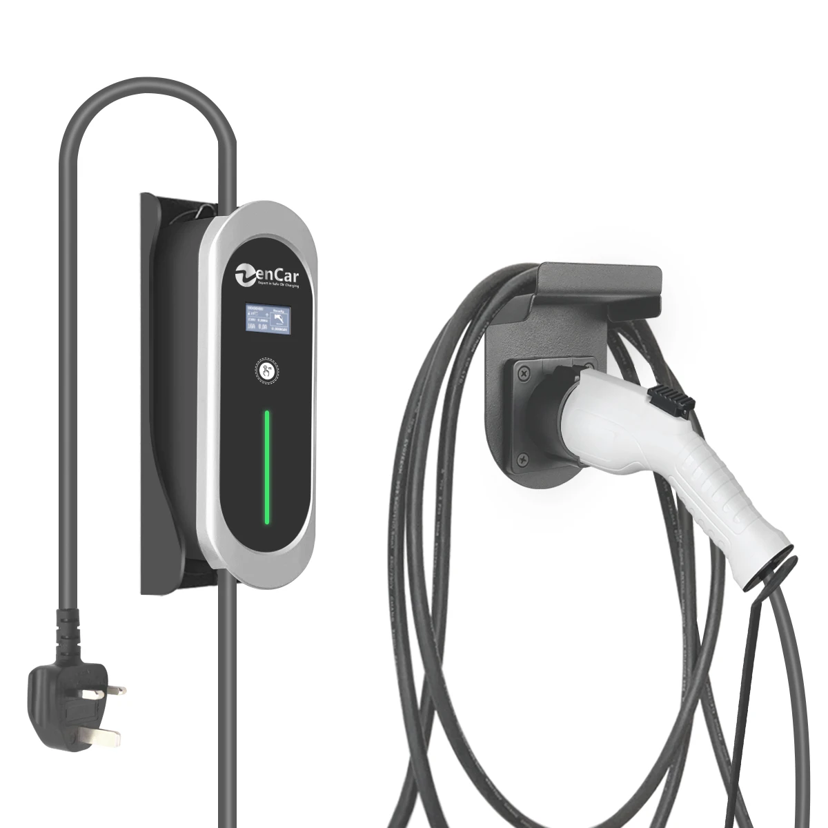 Portable EV Charger 10A Type 1 to UK Plug Zencar EV Car Charger Charging Station Adjustable EV Charger EVSE