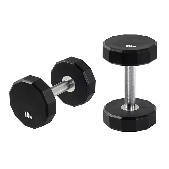 Factory Supply Dumbbell Weight Lifting Equipment Strength Training12-sided Head Urethane Dumbbell Sets