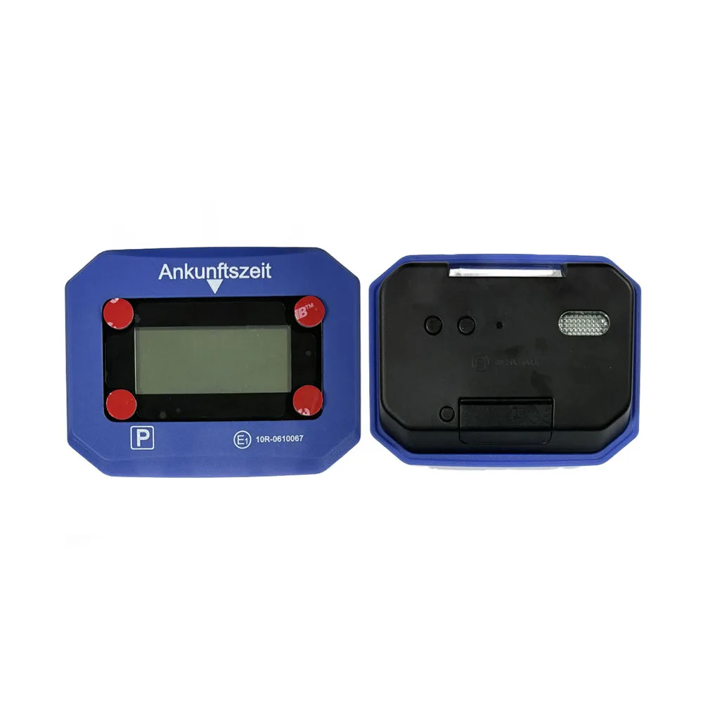 Germany Blue Auto Car Electronic Parking Clock Timer Clock Electric Parking Disc With Battery
