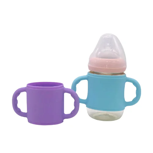 OEM Food Grade  Baby silicone bottle handle Feeding Bottle Handles for Pigeon