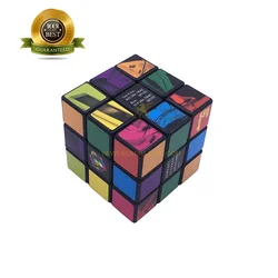C0004A Custom Square Baby Ruby Plastic Magic Speed Cube Puzzle Toy