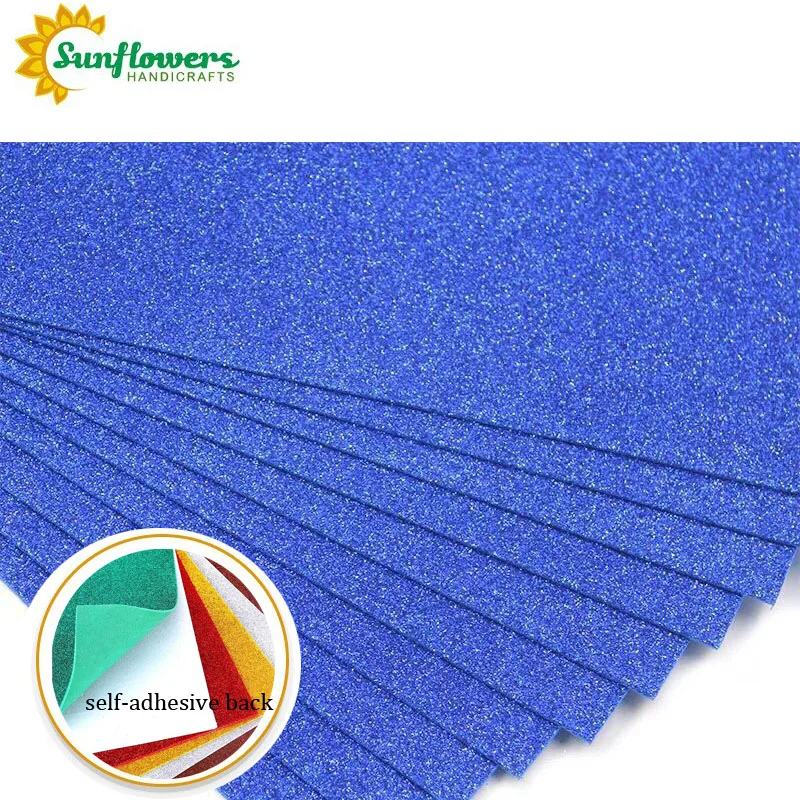 2mm Cheap Purple Glitter EVA Thin Foam Sheets 20*30cm