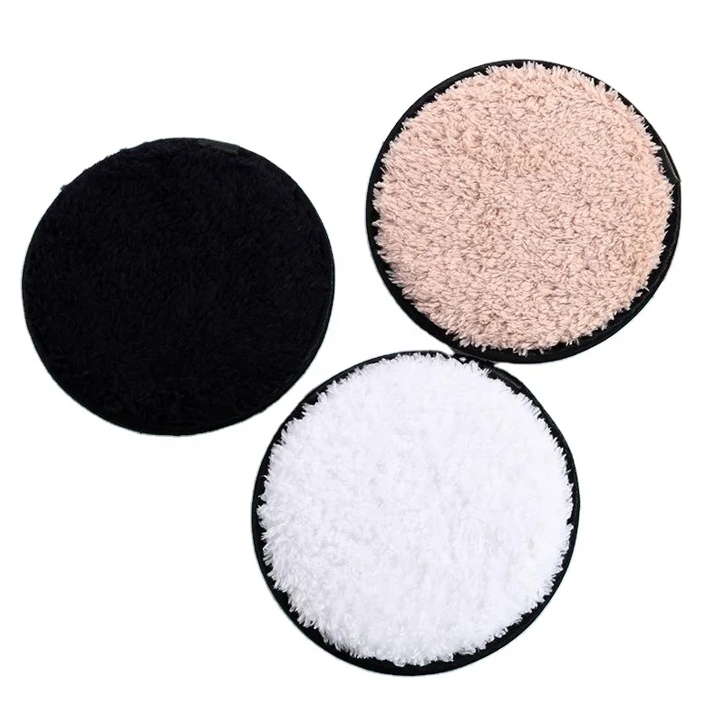 Reusable Microfiber Makeup Remover puff Cleansing Sponge for Face Cleaner Plush Puff