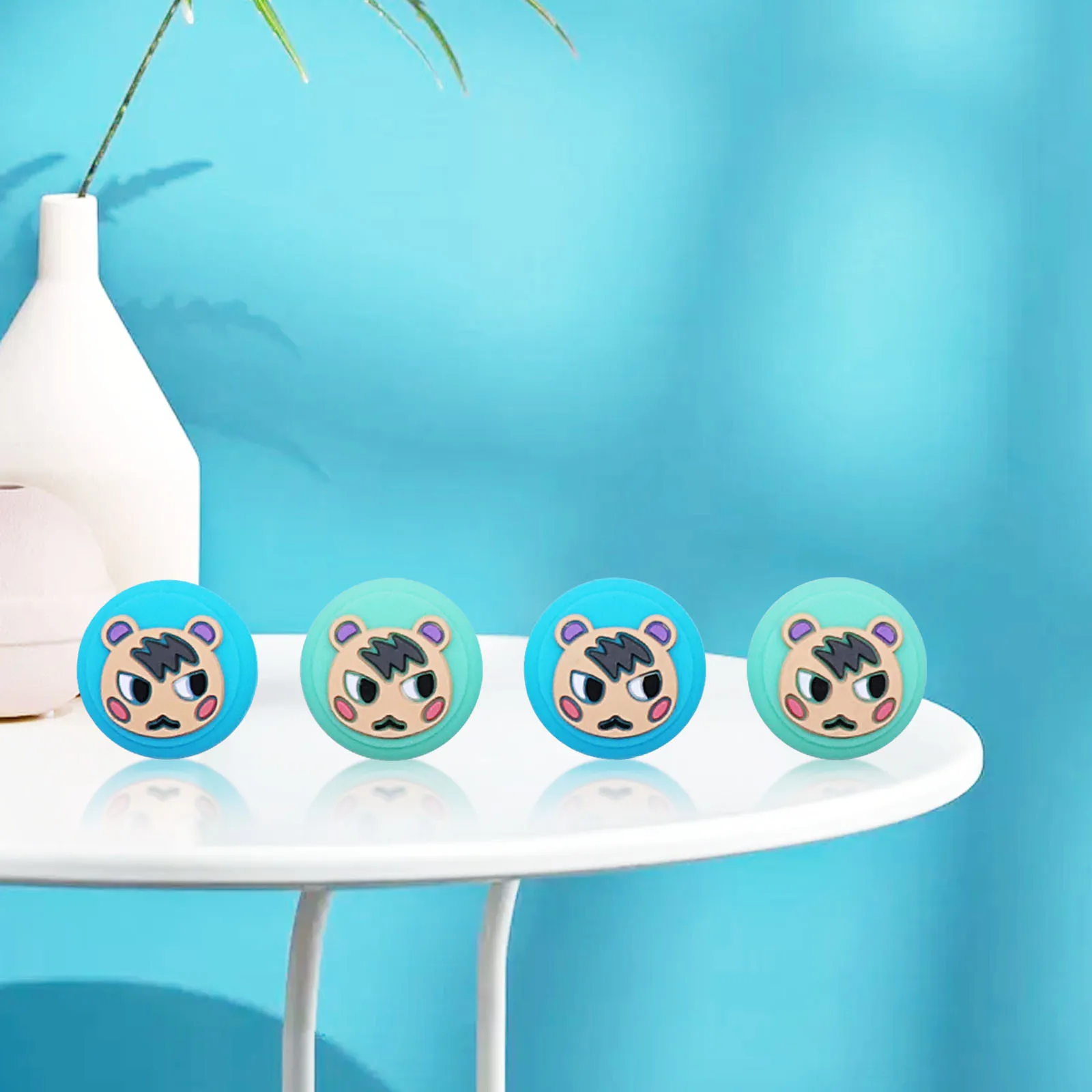 RALAN New Style Tiger Silicone Analog Stick Cap for Switch Accessories Thumbstick Handle Grips