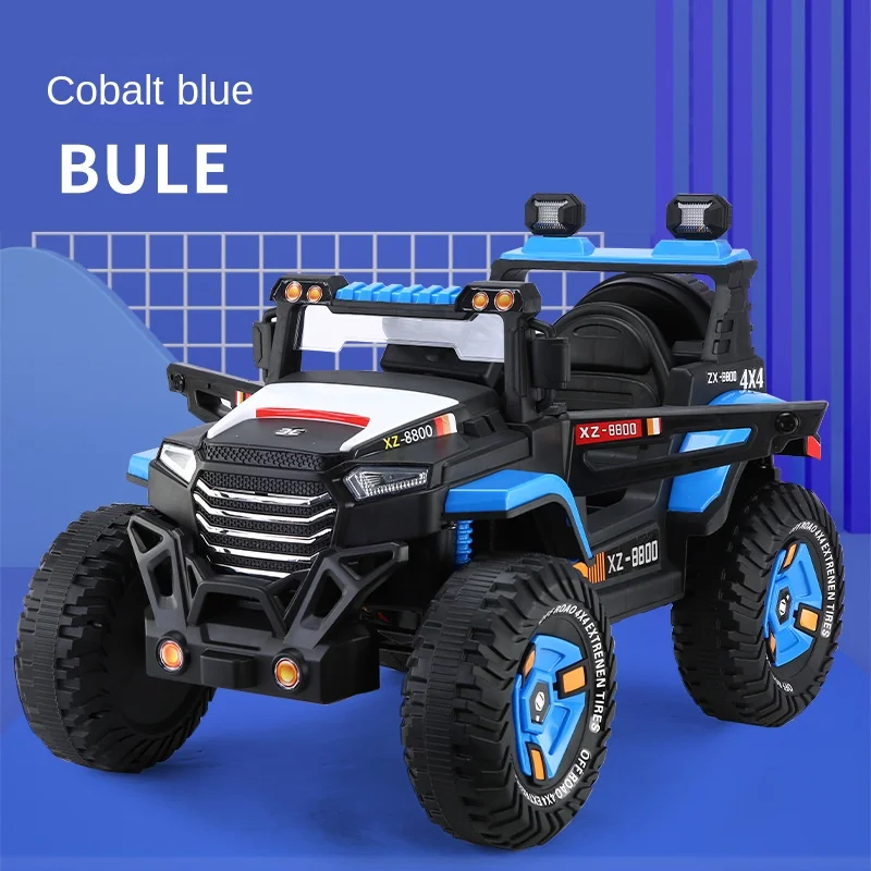 Automobile four-wheel off-road children electric remote control toy car can sit little male girl double drive baby stroller