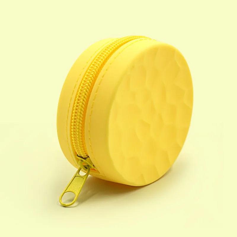 Wholesale Round Coin Bag Portable Waterproof Silicone Change Purse for Kids and Girls