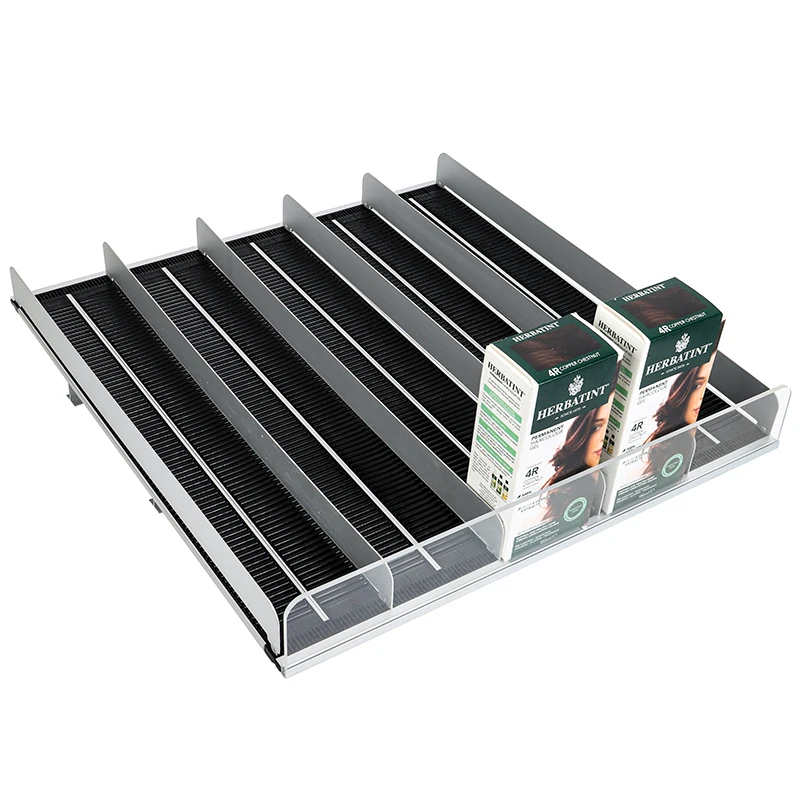 Drink Pusher Bottle Organizer Gravity Feed Roller Slides Shelf Pusher System for Refrigerator Shelf Glides Supermarket shelves