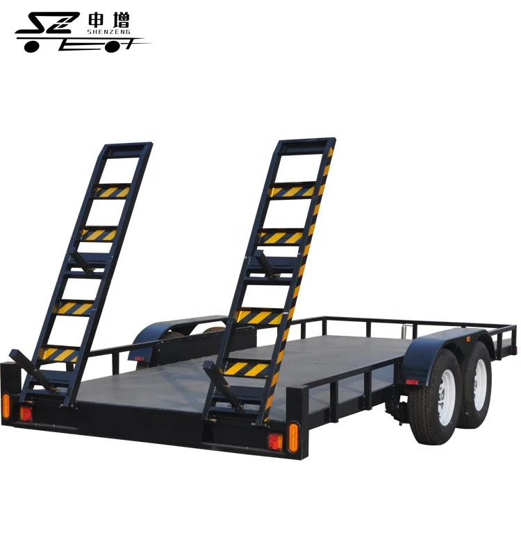 High Quality Car Transporter Trailer Ramp Car Trailer for Sale
