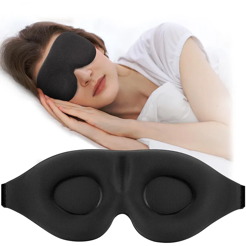 Custom Logo Sleeping Eye Mask OEM Sleep Memory Foam Night Eye Mask 3D Eyemask