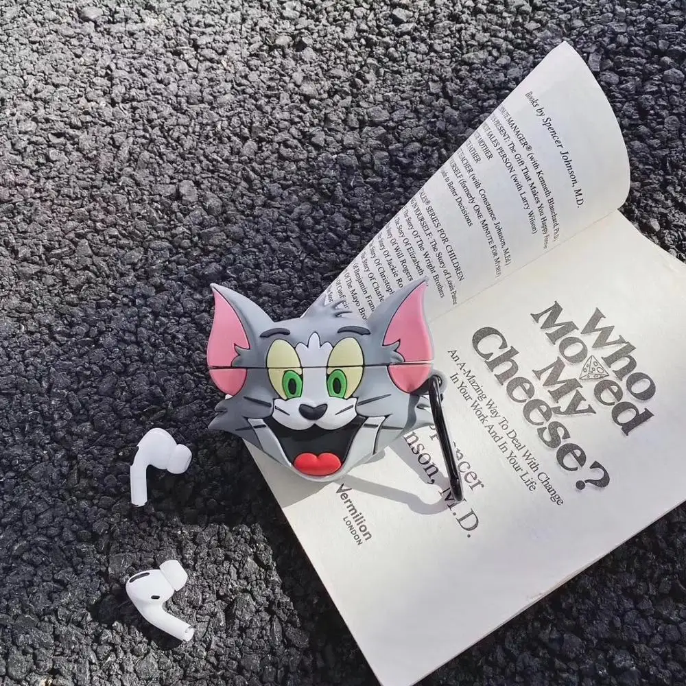  Милый 3D силиконовый защитный чехол Tom Jerry для Air Pod Apple Airpods