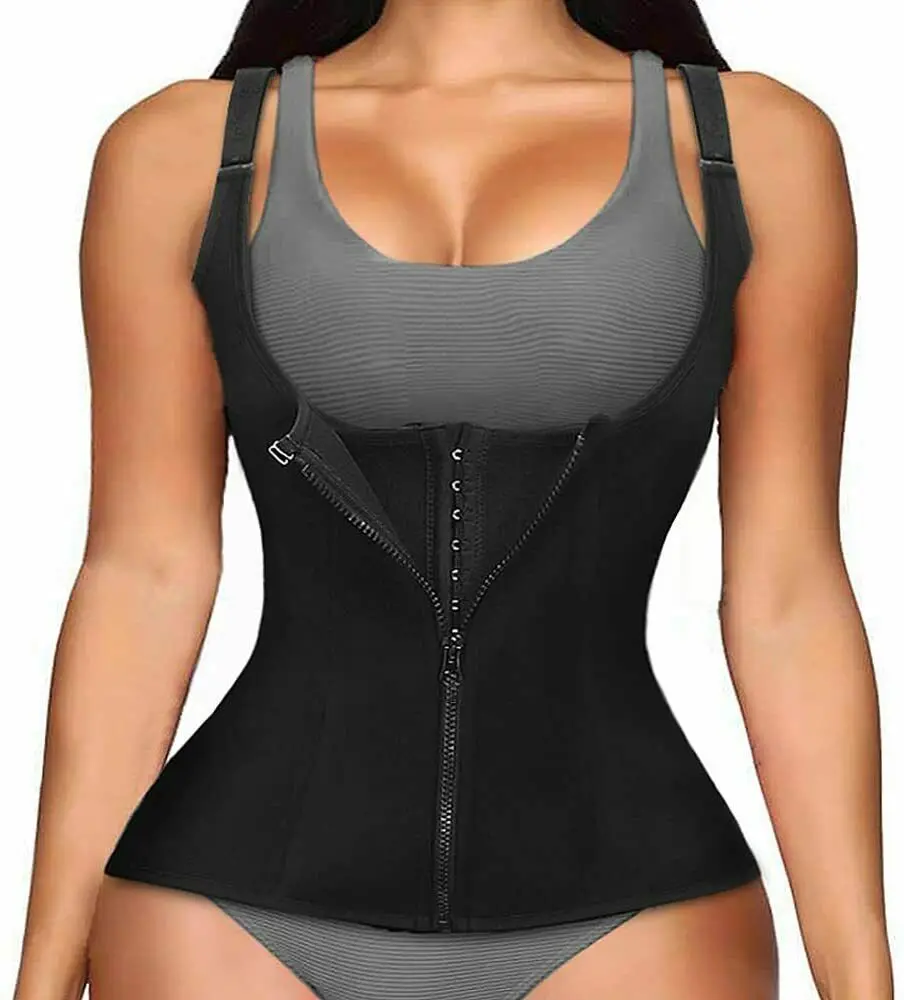 High Quality Women Burn Fat Sauna Sweat Vest Waist Trainer Shaper Tummy Control Shapewear