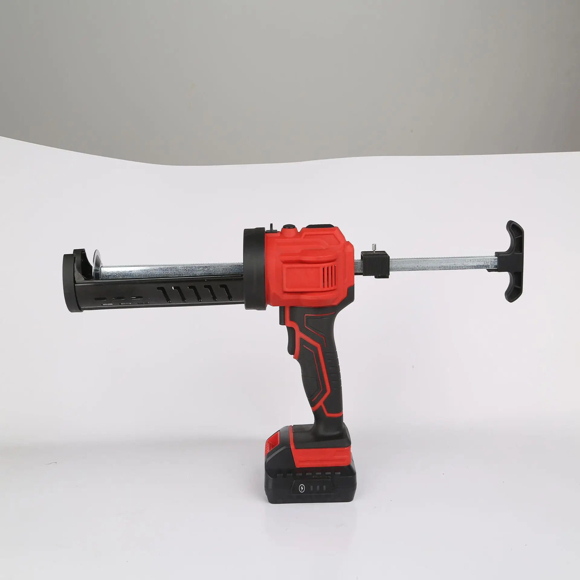 Li-on Battery 600ml Electric Power Caulk Gun Cordless Pneumatic Glue Gun Led Plastic Handle Refillable Battery Powered Caulk