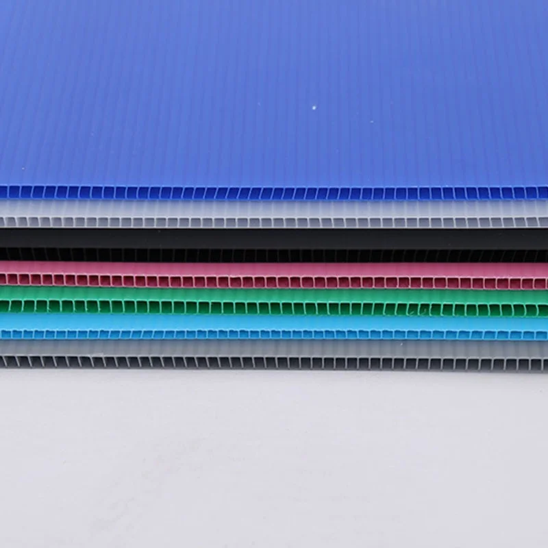 Colorful Hollow PP Corrugated Sheet 2.5mm 5mm Plastic Polycarbonate Sheet corflute Sheet
