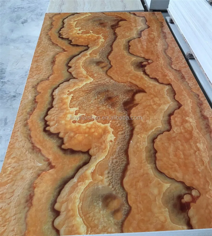 Artificial stone panel UV marble sheet for home decoration