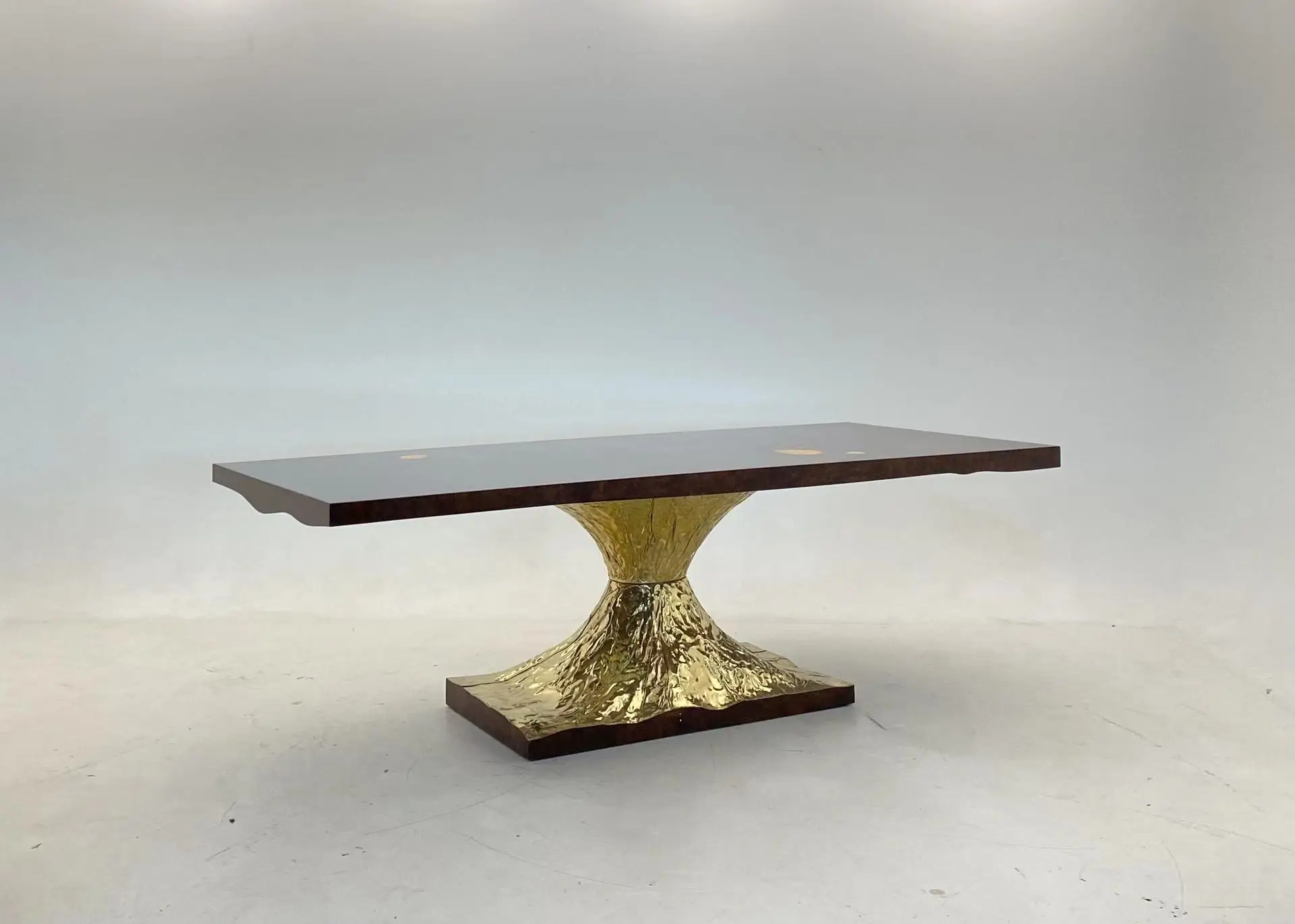 Hot Sale factory Direct  Italian Design Dining Table Metal Brass Dining Table Luxury Dinning Room Furniture Table