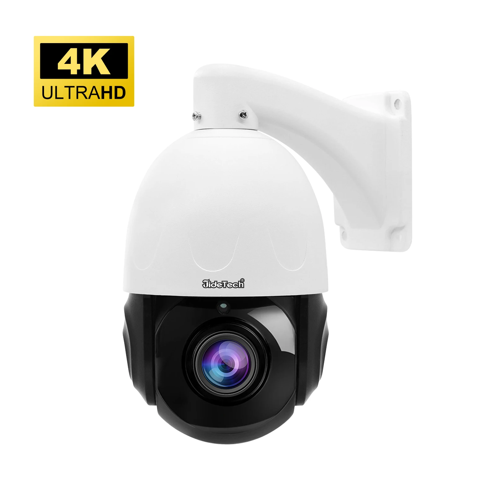 JideTech 8MP 4K 20X  PTZ IP Security Camera Outdoor Waterproof IP66  auto tracking humanoid&vehicle detection IR 200M