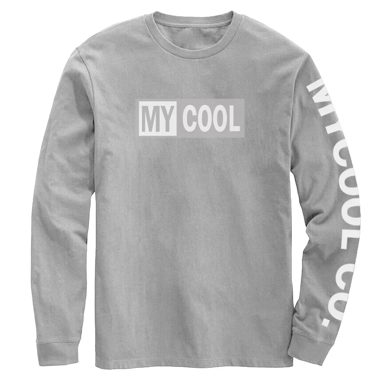 2020 New Design Hot Sale High Quality Custom Mens Cotton Printing Long Sleeve T Shirt