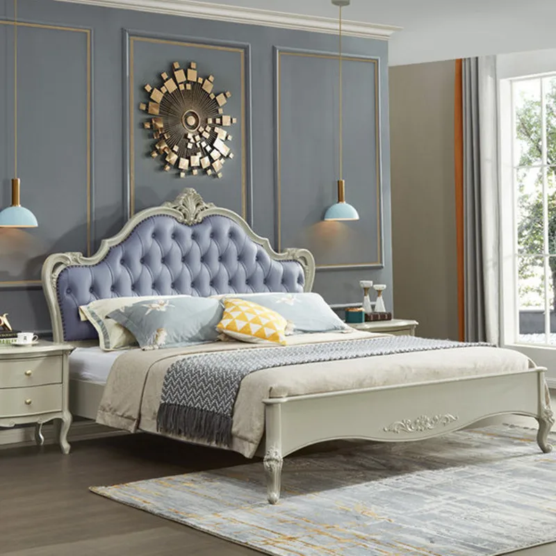 American Luxury Kids Bedroom Furniture Wooden Princess Bed B431