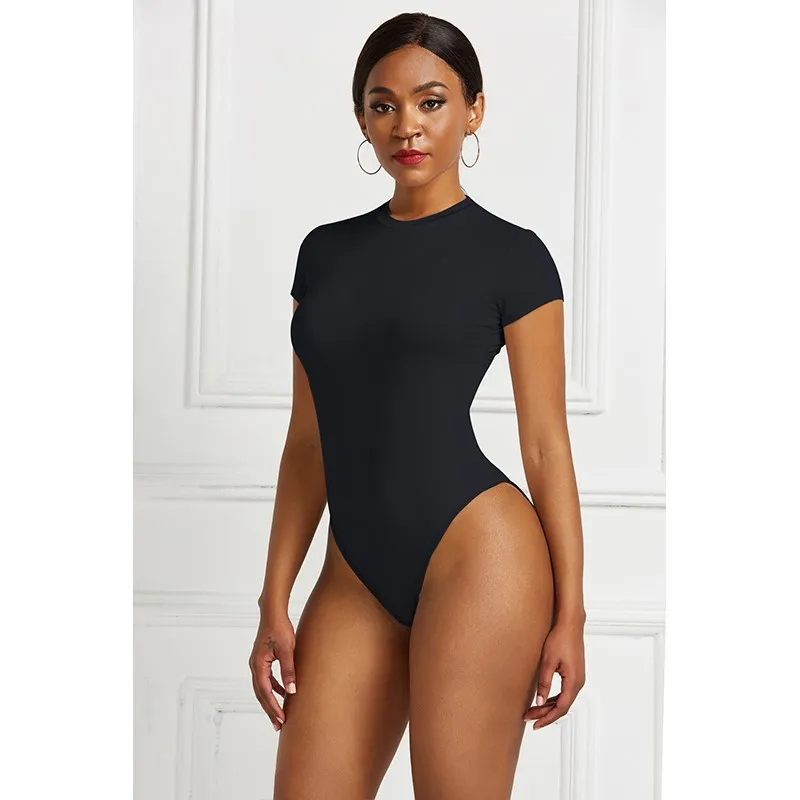 K101 Short Sleeve Sexy Bodysuit Women Of Shoulder Body Top Streetwear Bodysuits suit clothes para catsuit clothing