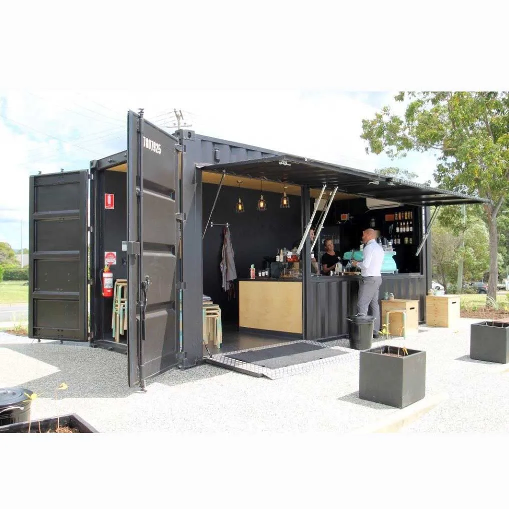 Luxury modular prefab container restaurant coffee bar food kiosk container