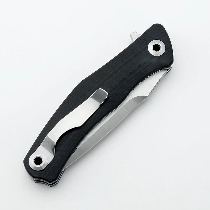 9Cr18Mov LIVEWIRE Pocketknife outdoor Survival knife ASSERT BLACK Folding Knife camp High quality Pocket EDC knives G10 Handle