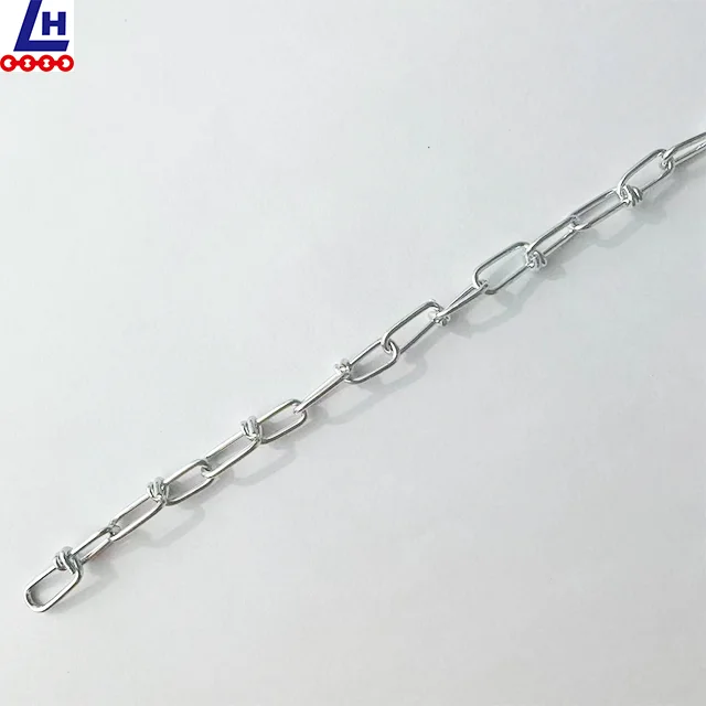 2.0mm DIN5686 Electro Galvanized Weldless  Chain Knotted Chain For Pet/Hang/Lifting