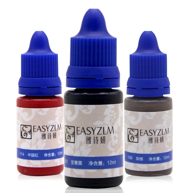 EASYZLM Organic Pigment For Microblading Kits For Semi Permanent Makeup