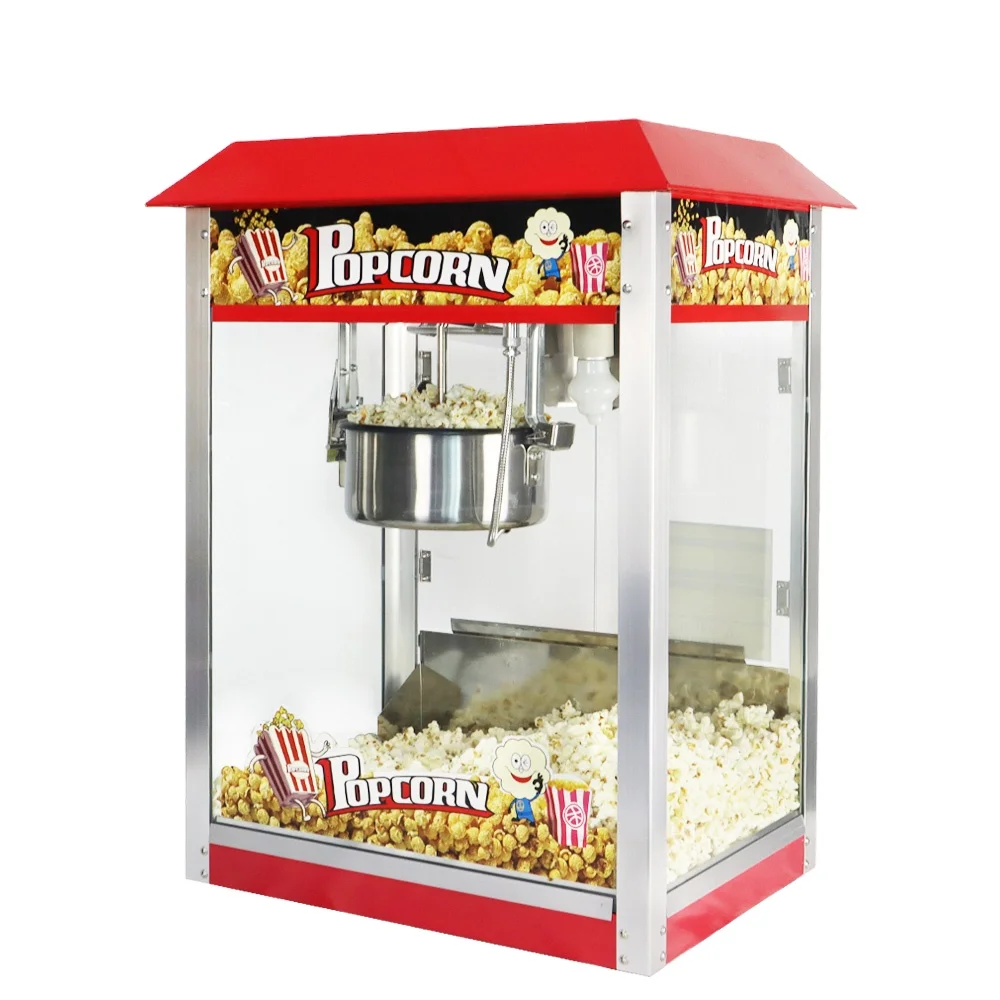 Flavored Popcorn Making Machine Industrial Caramel double pot Popcorn Machine Maquina de palomitas de maiz