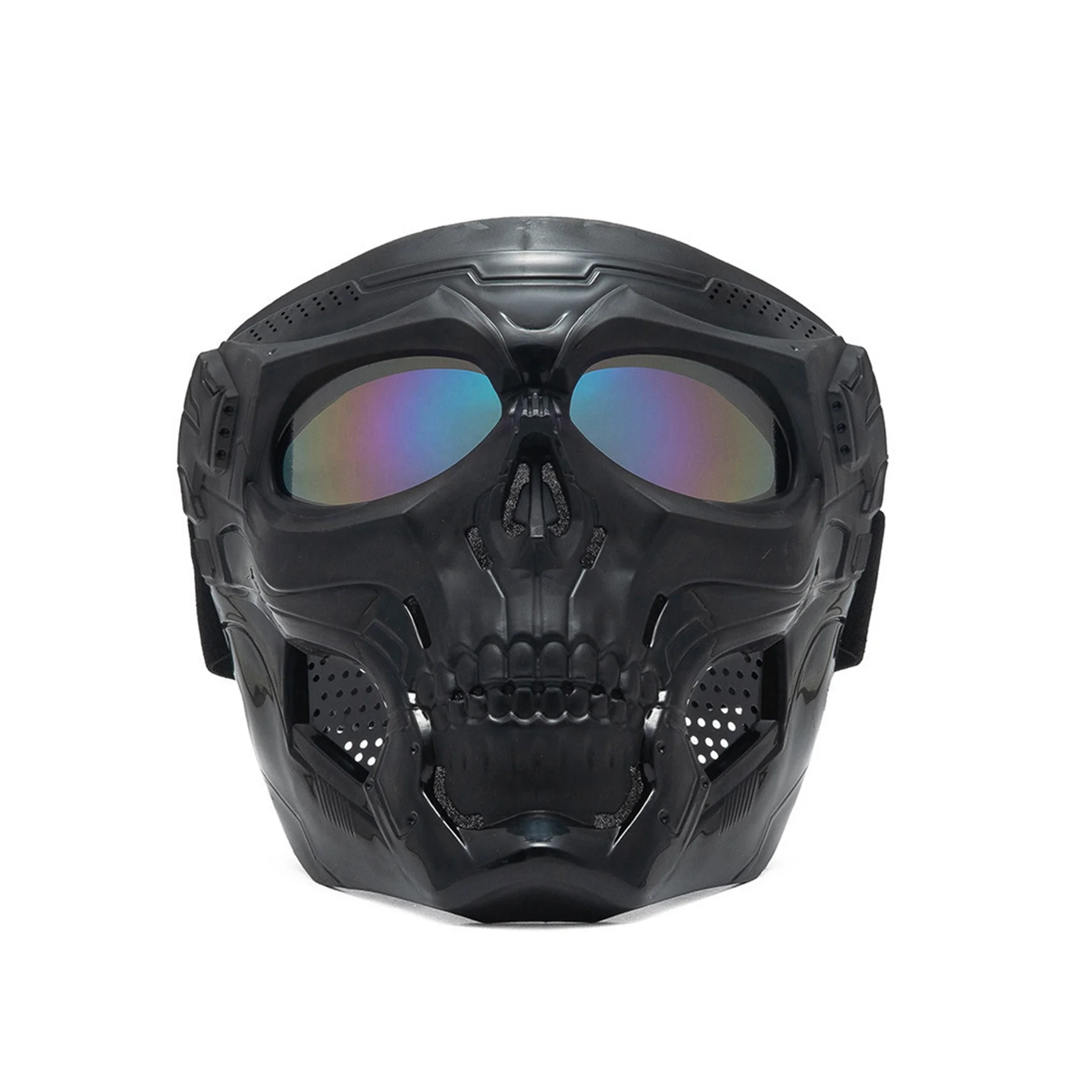 Custom Logo Motorcycle Face Mask Full Face Dirt Bike Goggles Motocross Racing Halloween Messenger Mask Motorcycle Goggles Mask