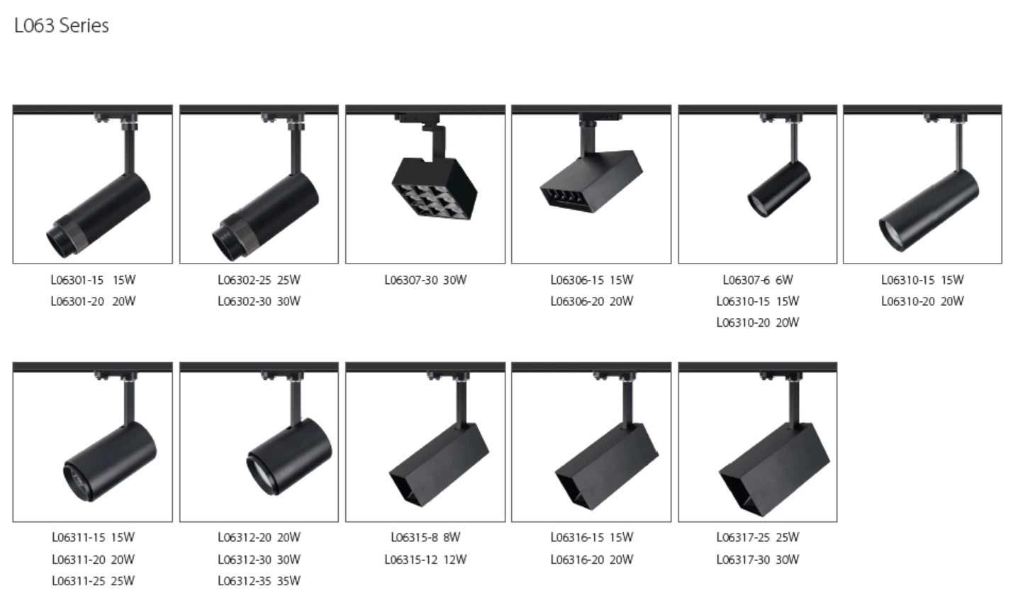 CE RoHS SAA ETL IP20 8W 12W 15W 20W 25W 30 35W kitchen  inside ceiling fixture led track light