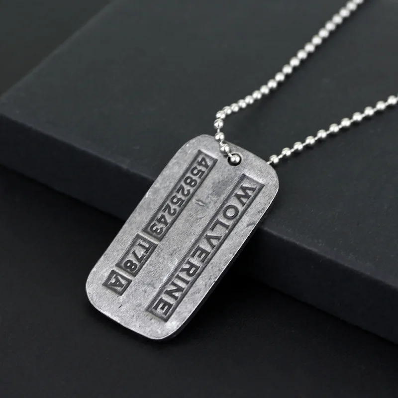 Hot Sale X-Men Wolverine Logan Brushed Steel Retro Pendant Necklace Fashion Body Chain