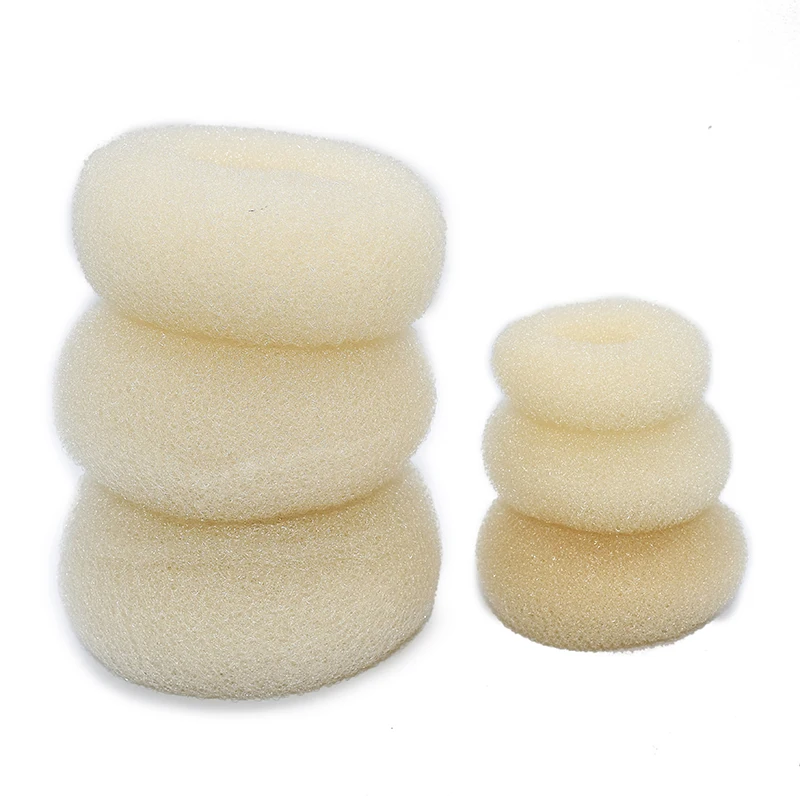  wholesale large size fashional style bun hair accessories nylon donut shaper maker for