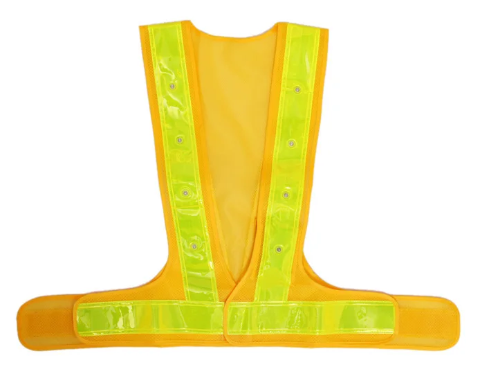 LED Light up Safety Vest with Reflective Stripes Cycling Traffic Outdoor Night Safety Warning Vest