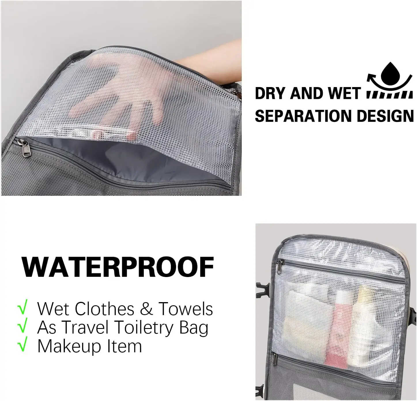 Large Waterproof Convertible Personal Item Flight Approved College Travel Backpack Laptop Carry On Backpack  for Men & Women