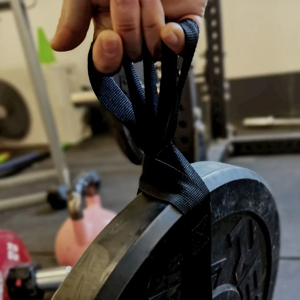 Pull Up Grip Strength Straps - Nylon Finger and Thumb Loops for Grip Training, Rock Climbing, Hand and Arm Strengthener