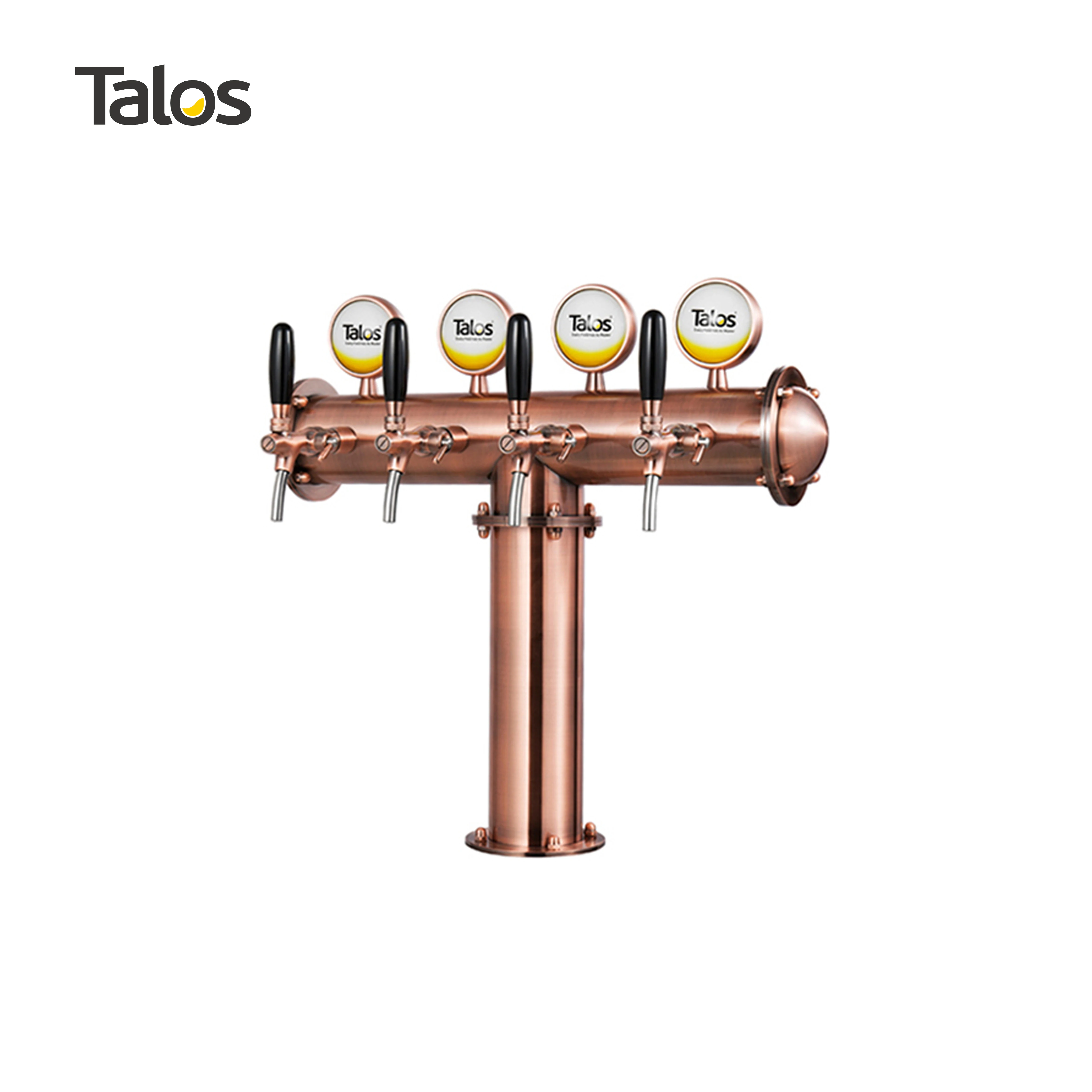 TALOS T-Tower башня из нержавеющей стали с 4 кранами 102 мм дозирующее оборудование для пива пивная (красная бронза