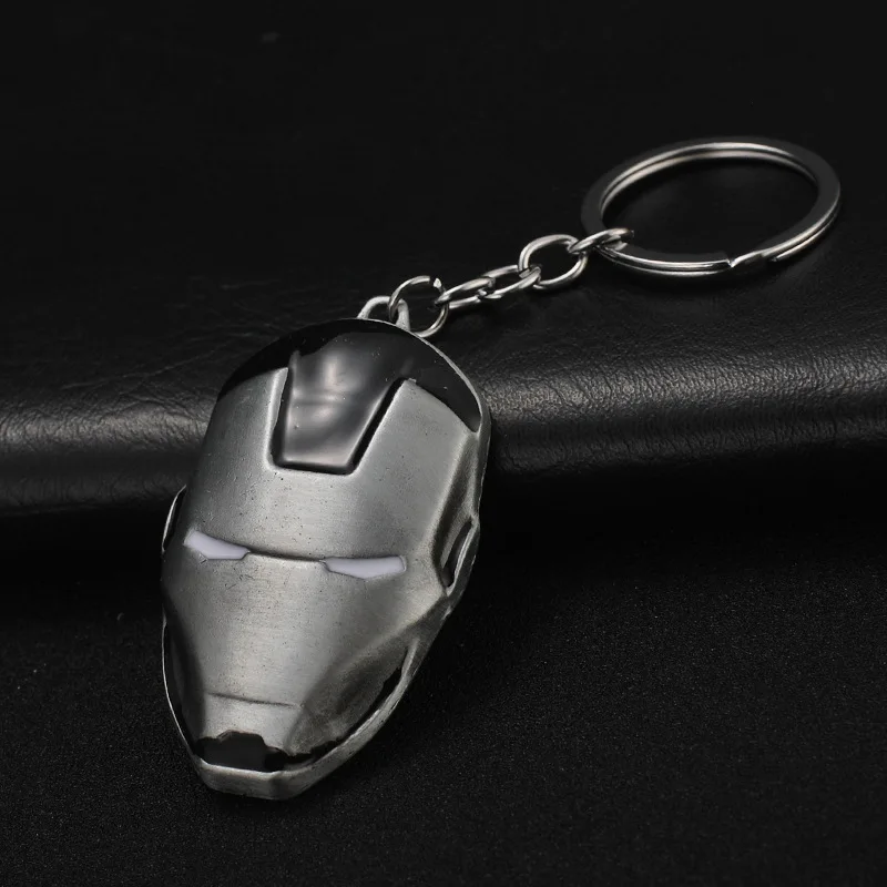 Hot Sale Popular High Quality Gift Toy Spider Man Iron Man Anime Marvel Llavero Avengersss Metal Boy Keychains