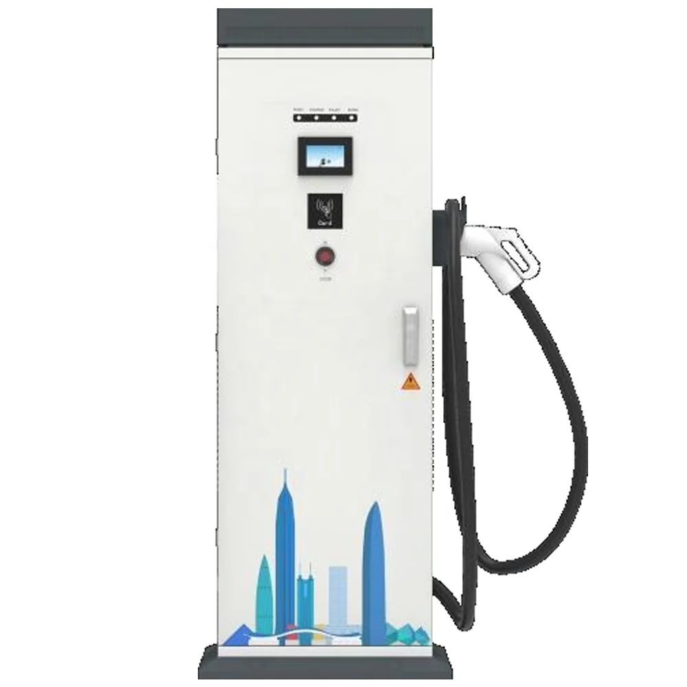 Truck EV Chargers DC 40KW American Standard CCS1 Single Gun Ground-Mounted 150 Amp Charging Station with OCPP 1.6
