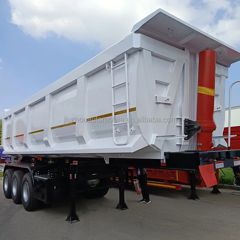 Vehicle Master 2 axles 3 axles 4 axles 60 ton Coal and Gravel Transport Dump Semi Trailer Rear Tipper Dump semi truck trailer