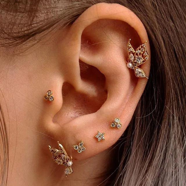 2021 New Snake Gold Plated Fashion Stud Earrings Necklace jewelry Set