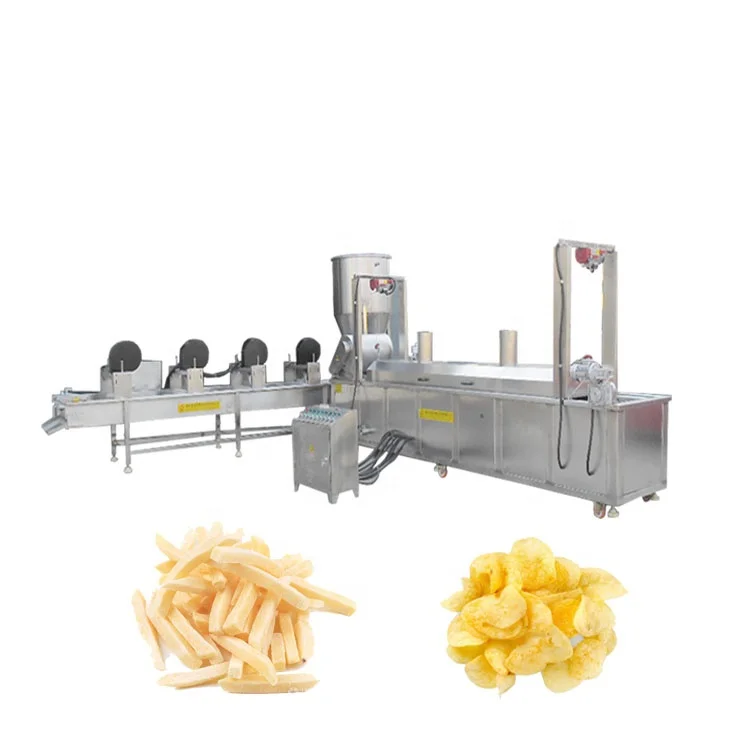 China industrial automatic natural  potato chips making machine production line frozen fried potatoes finger production line