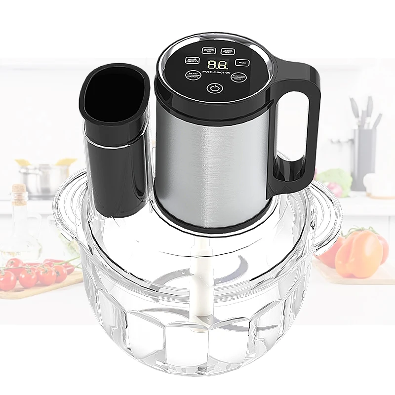New Automatic Digital 2L 3L 5L Household Food Processor Vegetable Meat Chopper Stainless Steel Glass Electric Meat Grinders