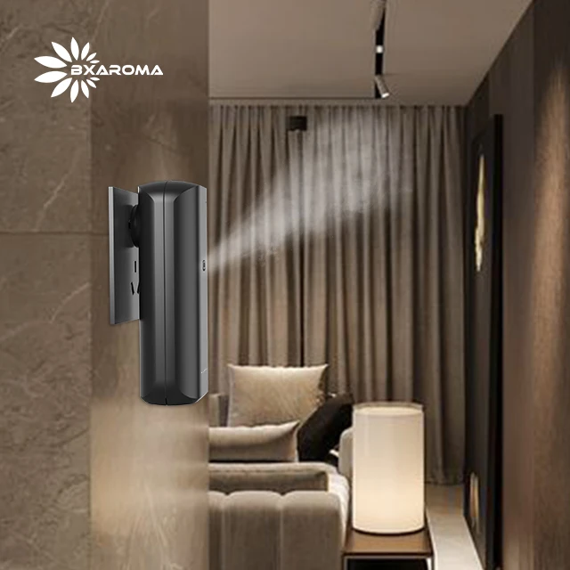 Bxaroma Scent Diffuser Machine Smart Home Hotel Wall Mount Plug In 100ml Essential Oil WiFi Room Diffusers In Black