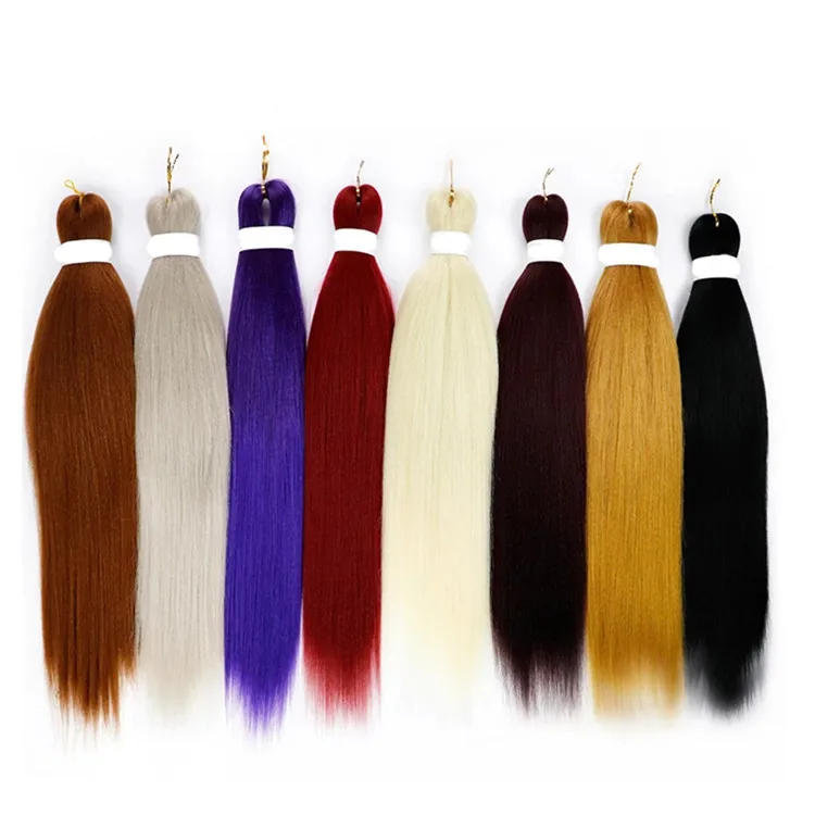 Hot Water Easy Braid Pre-stretched EZ Braiding Hair Yaki Jumbo Braids Synthetic Hair  Low Temperature Fiber