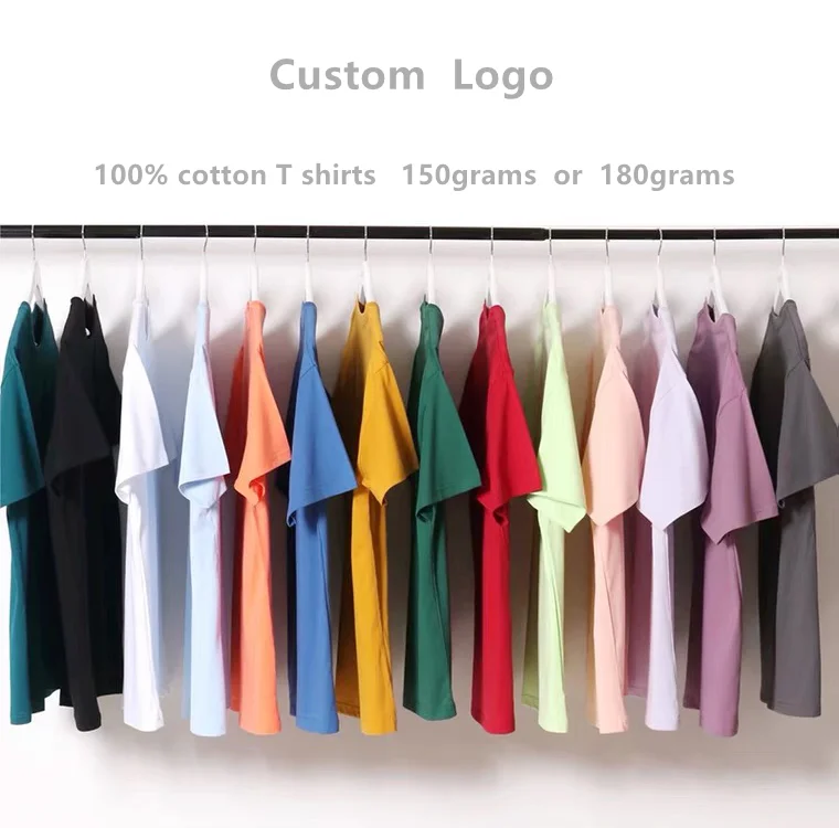 
dropshipping high quality males breathable blank tshirt custom design logo 100% cotton dtg printing t shirt for mens 